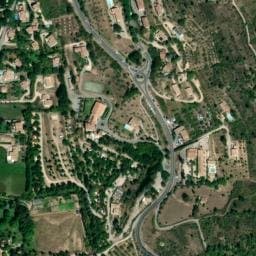 Vue satellite de Le Vieux Colombier à Roumoules