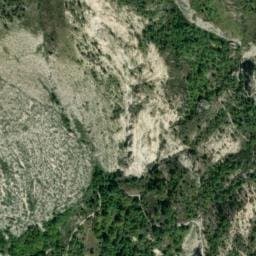 Vue satellite de L'abreuvoir à mulet à Castellane