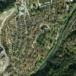 Vue satellite de Camping Domaine du Verdon à Le Bourguet