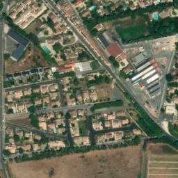 Vue satellite de Camping à Mollégès à Mollégès