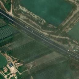 Vue satellite de Aire de Cavaillon à Orgon