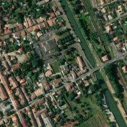 Vue satellite de Aire de camping-car à Grisolles à Grisolles
