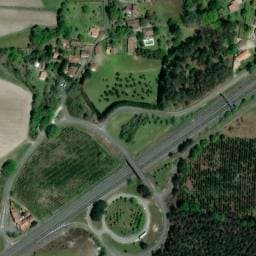 Vue satellite de Aire de repos à Saint-Jean-de-Lier à Saint-Jean-de-Lier