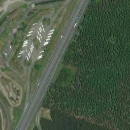 Vue satellite de Aire de Magescq-Ouest à Magescq