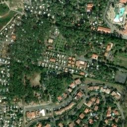 Vue satellite de Albret plage à Vieux-Boucau-les-Bains