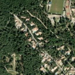 Vue satellite de Bivouac à Langlade (18) à Langlade