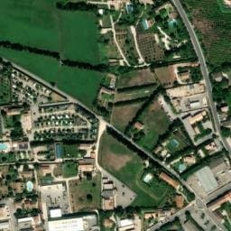 Vue satellite de Camping Monplaisir à Eyragues