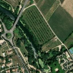 Vue satellite de Le Garanel à Junas