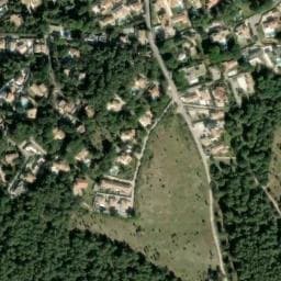 Vue satellite de Bivouac à Langlade (21) à Langlade