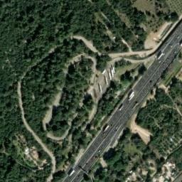 Vue satellite de Aire de Milhaud Nord à Bernis