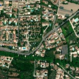Vue satellite de Camping Pégomas à Les Baux-de-Provence