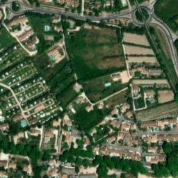 Vue satellite de Le Parc de la Bastide à Les Baux-de-Provence
