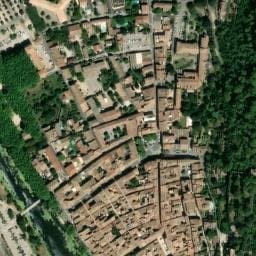 Vue satellite de Parking nuit — Villevieille à Villevieille
