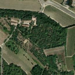 Vue satellite de Capitelle du château à Junas
