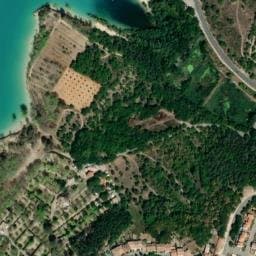 Vue satellite de Camping Les Pins à Les Salles-sur-Verdon