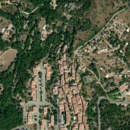 Vue satellite de Camping de l'Aigle à Les Salles-sur-Verdon