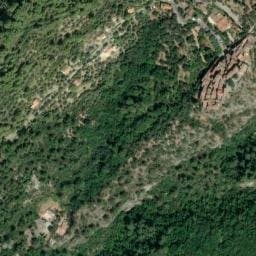 Vue satellite de Camping de la Laune à Peillon