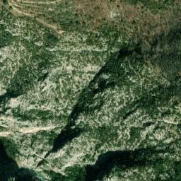 Vue satellite de Camping de la ferme de la Graou à Les Salles-sur-Verdon