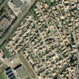 Vue satellite de Aire de camping-car à Bernis à Bernis