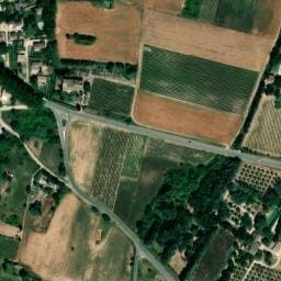 Vue satellite de Lou Badareu à Cabrières-d'Aigues