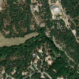 Vue satellite de Domaine de Gajan à Junas