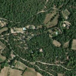 Vue satellite de Les Chênes à Junas
