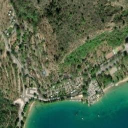 Vue satellite de Camping Municipal Les Roches à Sainte-Croix-du-Verdon
