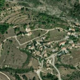 Vue satellite de Aire de camping-car à Rougon à Rougon