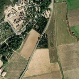 Vue satellite de Les lodges du lagon à Mus