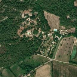 Vue satellite de Les Argiles à Mallemort