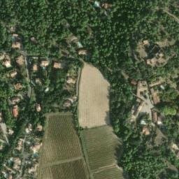 Vue satellite de Aire de camping-car à Montaud à Montaud