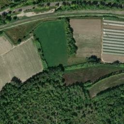 Vue satellite de Aire des truites à Mallemort
