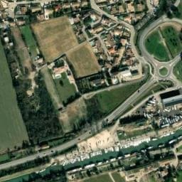 Vue satellite de Aire de camping-car à Bellegarde à Bellegarde