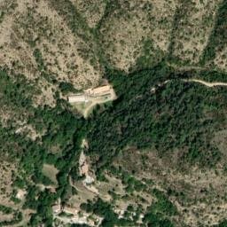 Vue satellite de La Beaume à Allemagne-en-Provence