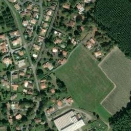 Vue satellite de Aire Naturelle Au Breut à Soustons