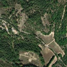 Vue satellite de La Grangeonne à Esparron-de-Verdon