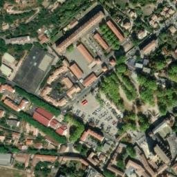 Vue satellite de AIRE DE STATIONNEMENT CAMPING-CAR DE LODÈVE à Lodève