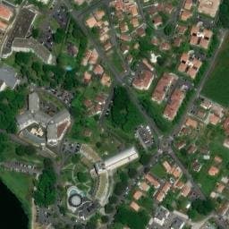 Vue satellite de Aire de service municipale à Yzosse