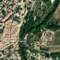 Vue satellite de La Tour d'Aigues à Pertuis