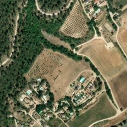 Vue satellite de L'Air du Temps à Ansouis
