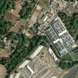 Vue satellite de Aire de camping-car à Aubais à Aubais