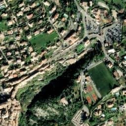 Vue satellite de Tourrettes-sur-Loup Route du Stade à Courmes