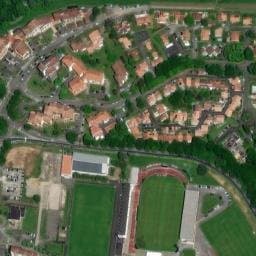 Vue satellite de Aire de camping-car à Yzosse à Yzosse