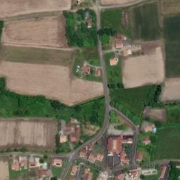 Vue satellite de Aire naturelle et camping à la ferme La Grange à Yzosse