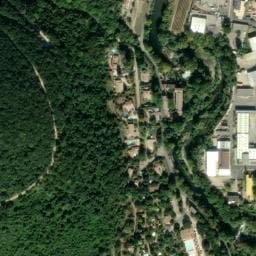 Vue satellite de AIRE DE CAMPING-CAR DU CAMPING LES VALS à Olmet-et-Villecun