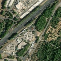 Vue satellite de Aire de camping-car à Lunel à Lunel