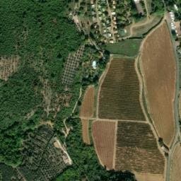 Vue satellite de Camping Les Vals à Lodève
