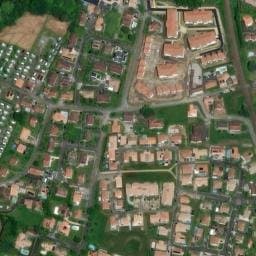 Vue satellite de Camping Le Bascat à Dax