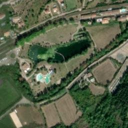 Vue satellite de Aire de camping-car à Lunas-les-Châteaux à Lunas-les-Châteaux