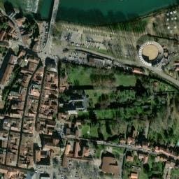 Vue satellite de Fontaine d'Aire-sur-l'Adour à Aire-sur-l'Adour